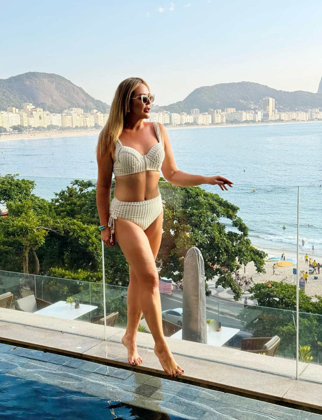 Top Alta Sustentação com Aro Estruturado Textura Marroquina