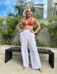 Biquíni Classic Detalhes em Tubo Páprica