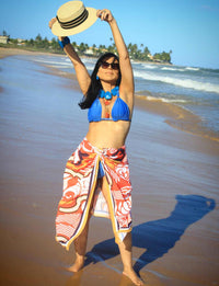 Biquíni Top Ajustável e Calcinha Detalhes Tubos Safira