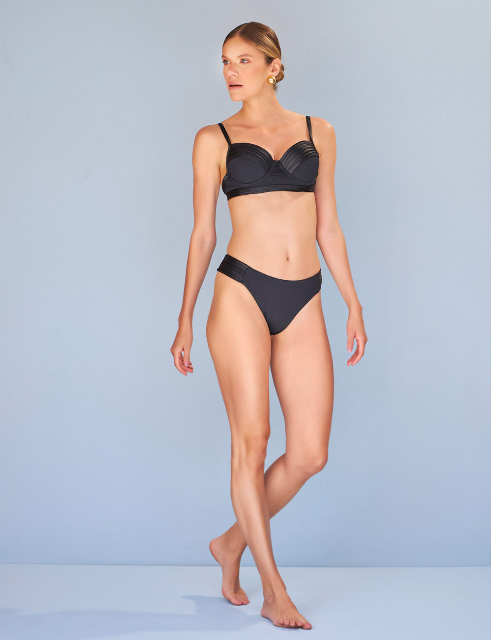 Calcinha Premium Drapeada Preta