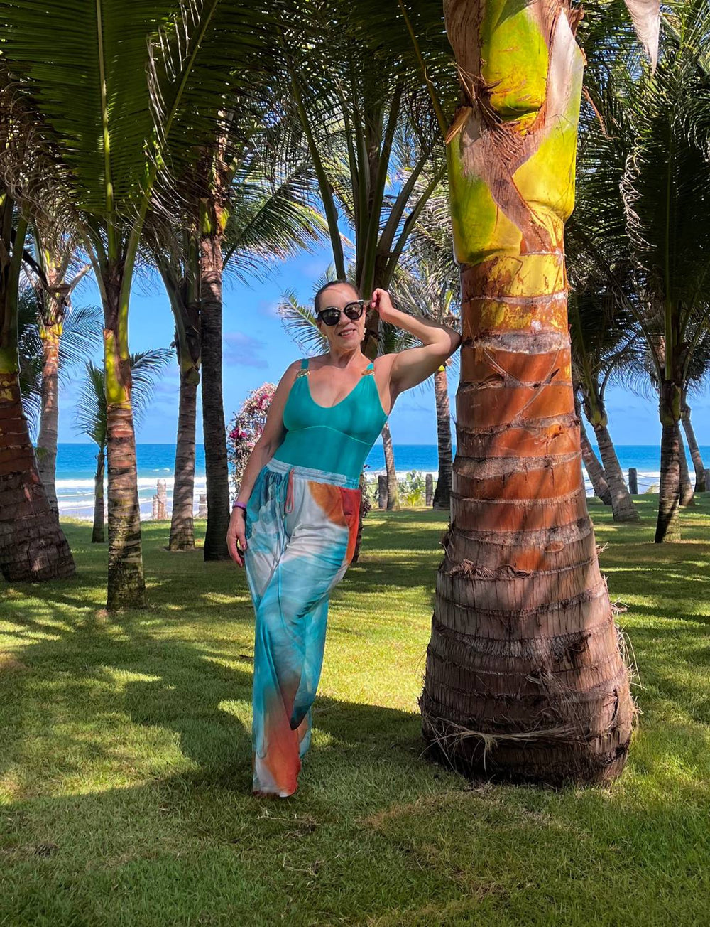 Body Premium Metal Ouro Martelado Turquesa