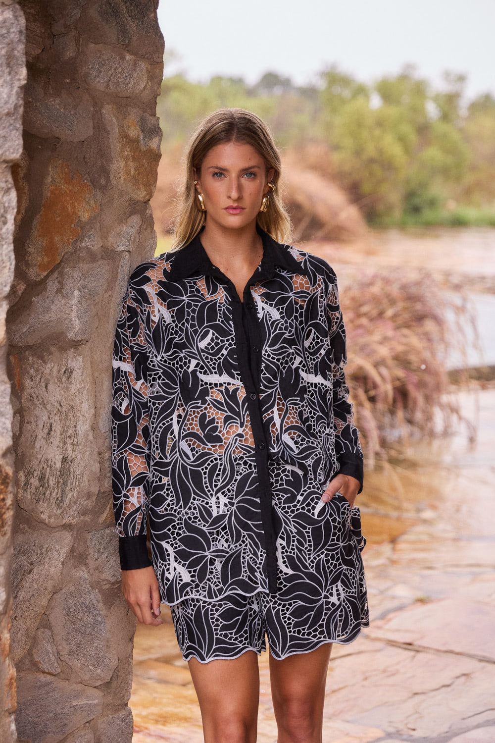 Camisa Alfaiataria Tela Francesa