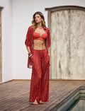 Calça Pantalona em Tule Lumiar