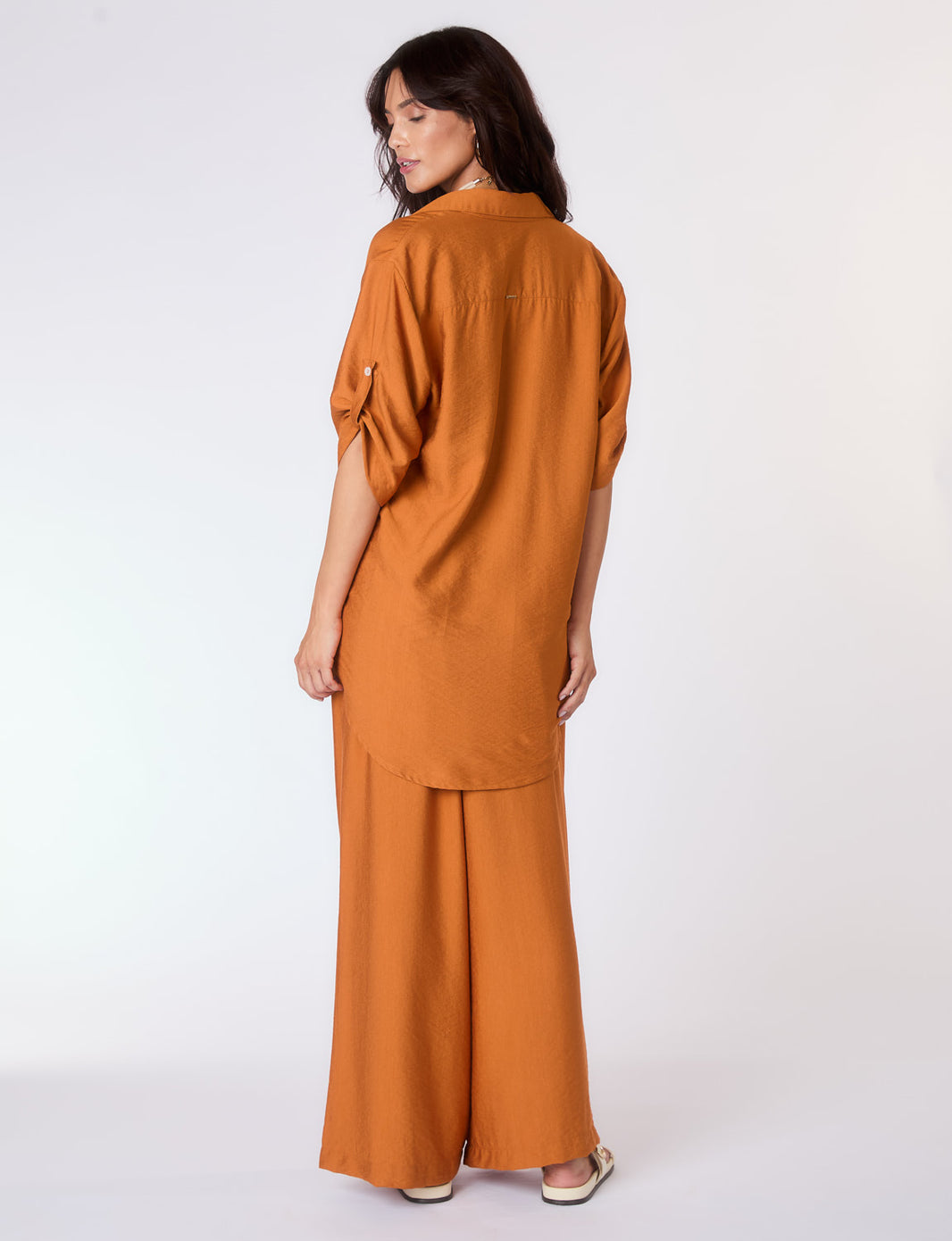 Camisa Botões Conhaque