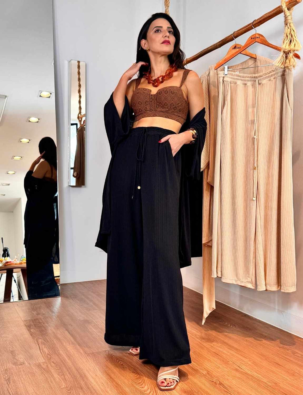 Calça Élysée Preto Imperial