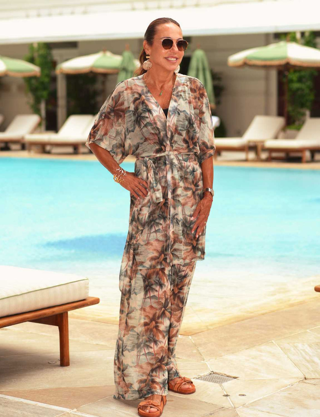 Calça Tule Fluida Tropical Soul