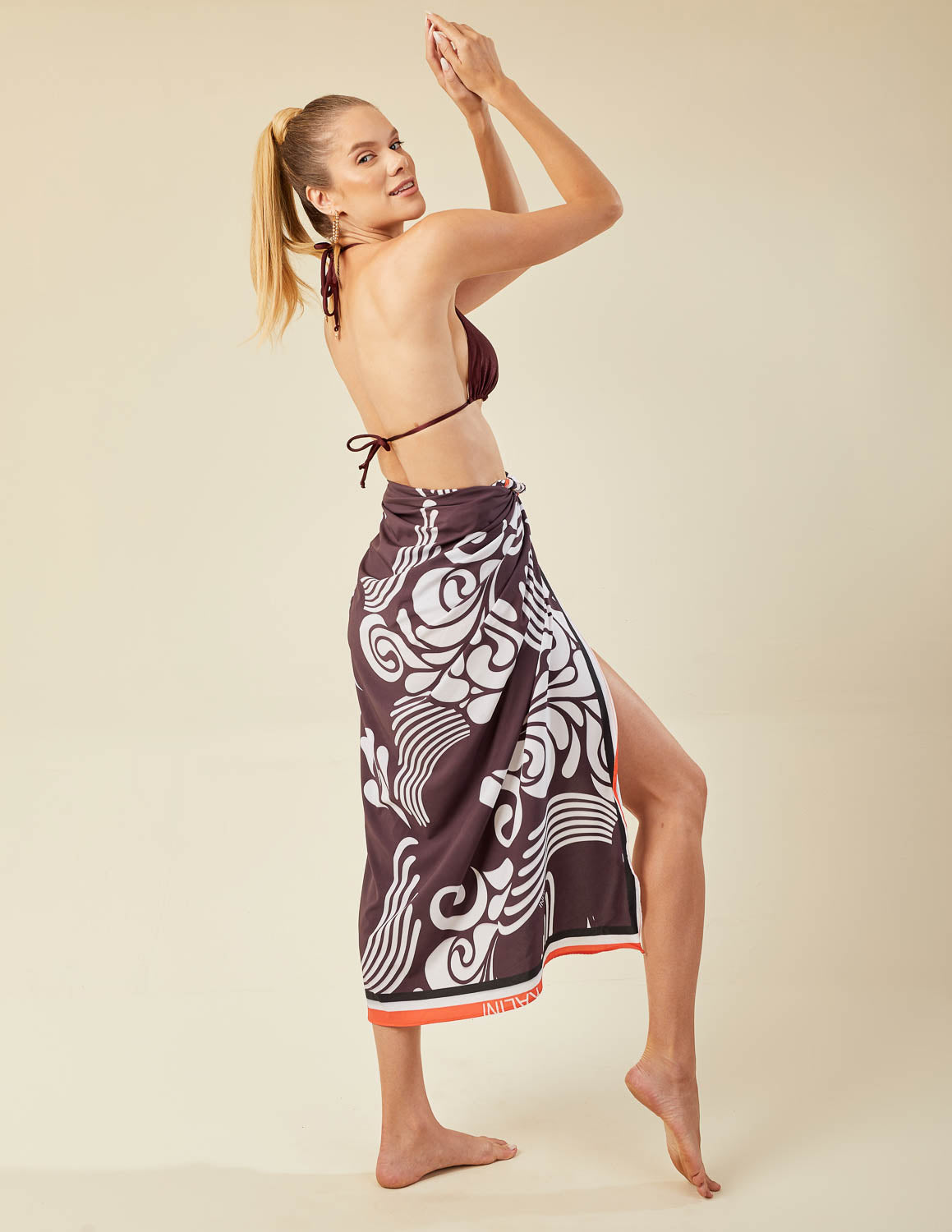 Saída de Praia - Panneaux EXCLUSIVA Bordô - ÙNICO – Kalini Beachwear