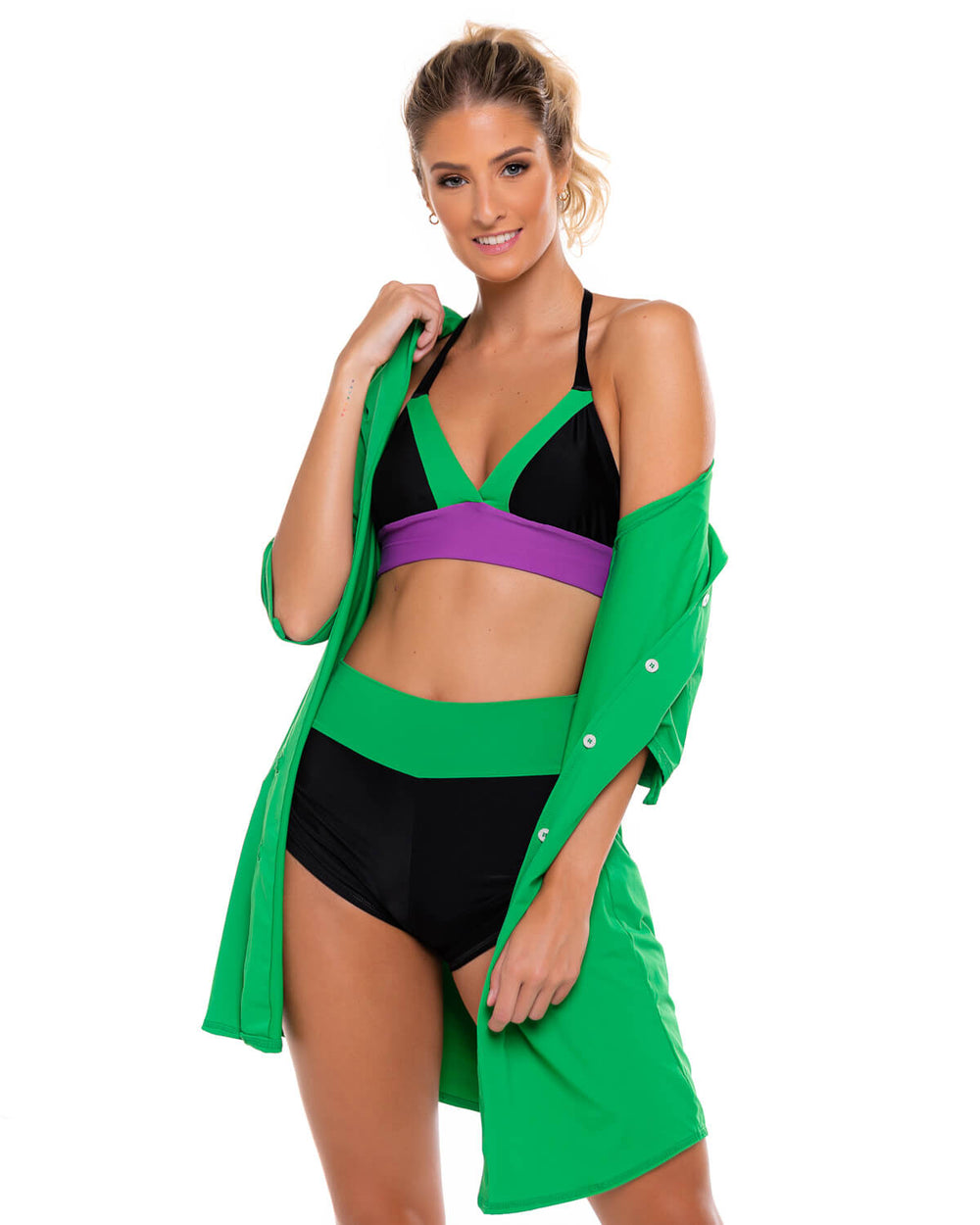 Conjunto Biquíni Jade | Cintura Alta |