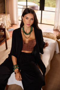 Kimono Élysée Preto Imperial