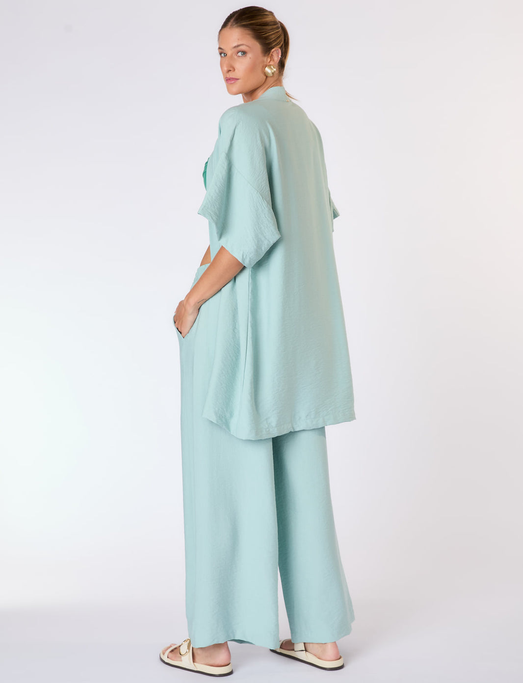 Kimono Estruturado Liso Lazúli  