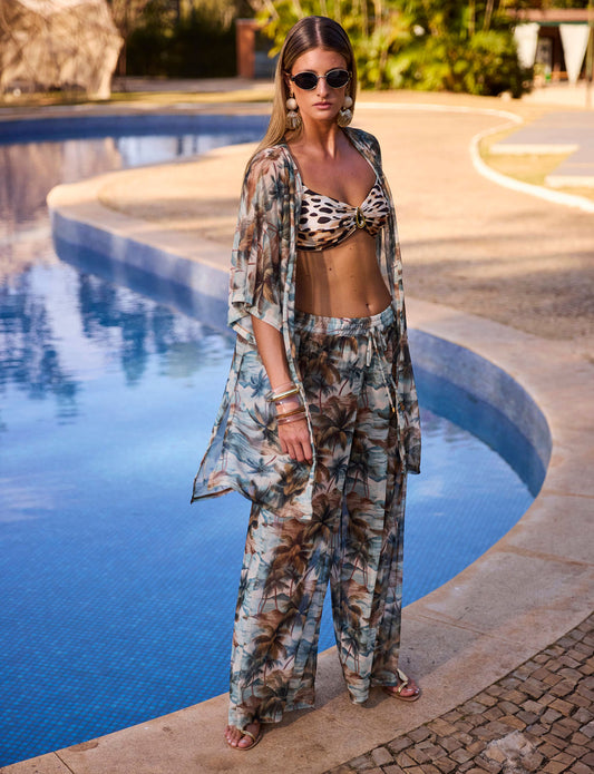 Calça Tule Fluida Tropical Soul