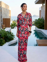 Look Completo Saia Longa + Camisa Manga Longa