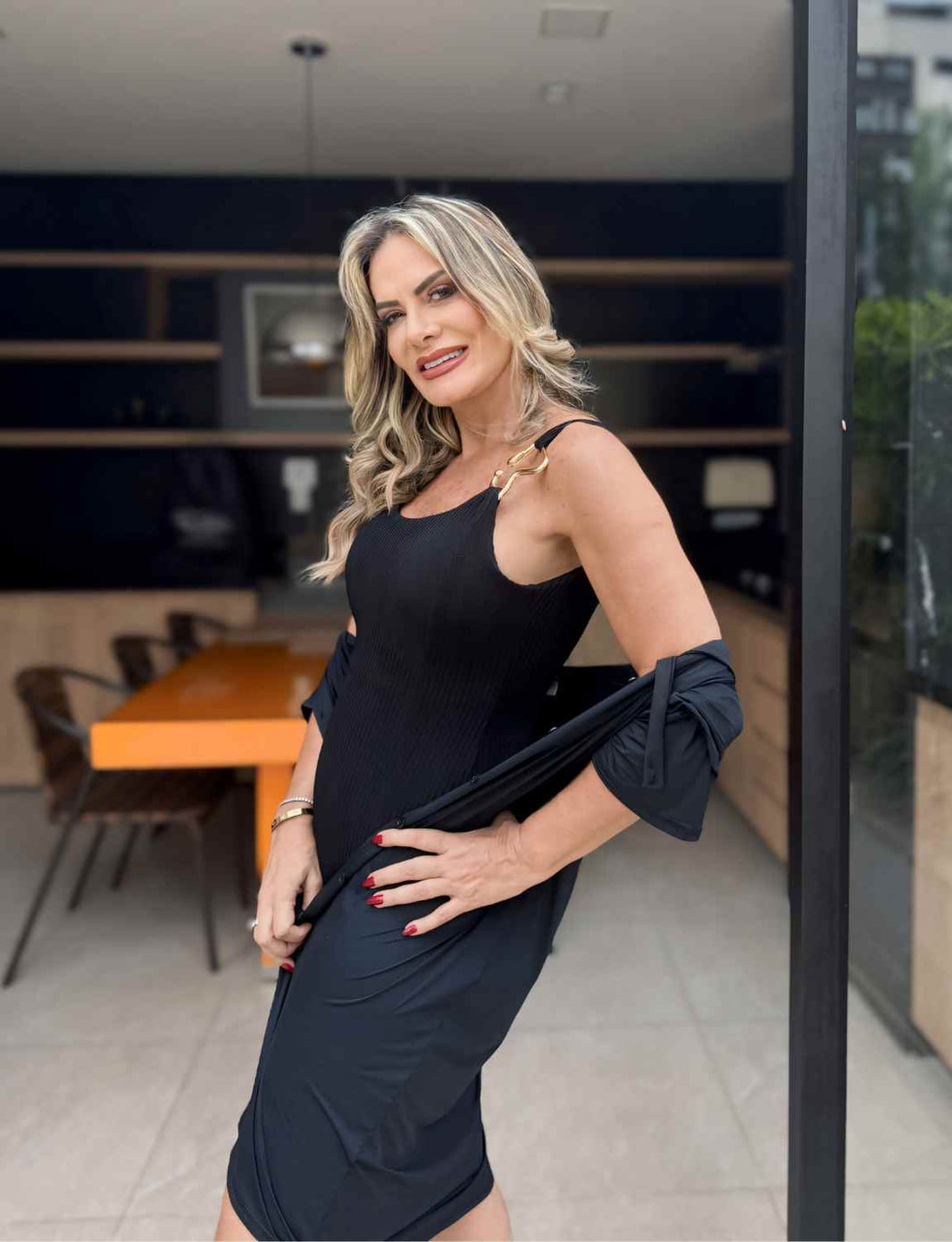 Look Completo Maiô Premium Fivela + Chemisier Ultra Tech UV50+