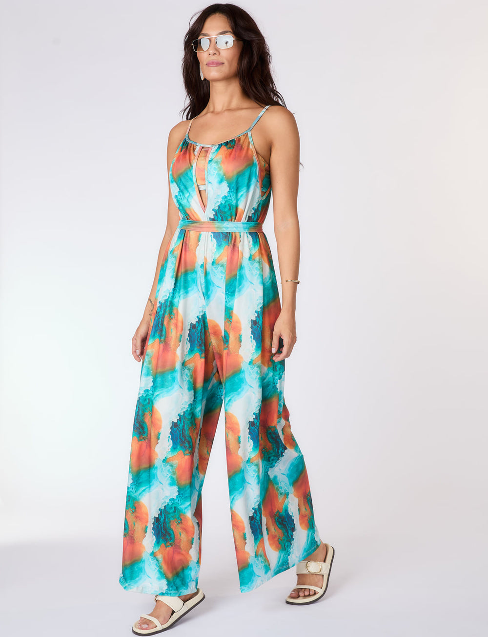 Macacão Pantalona Verano | Estampa Isla