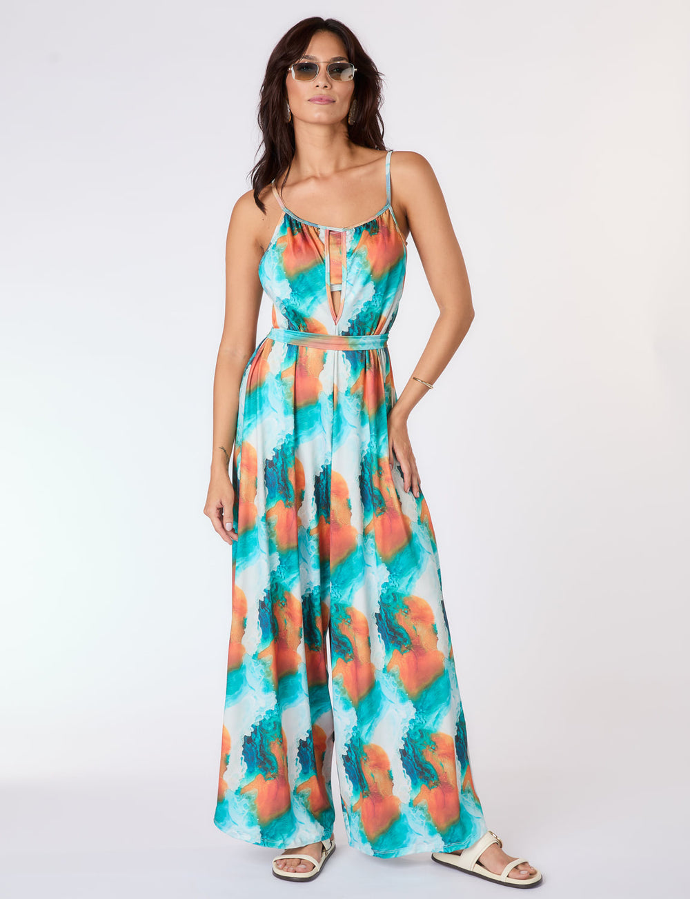 Macacão Pantalona Verano | Estampa Isla