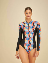 Maiô Manga Longa com Zíper Aurora | Proteção Uv50+ |