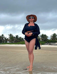 Maiô Body Modelador Aro V Creta