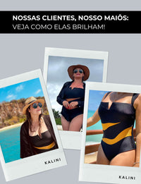 Maiô Body Modelador Aro V Creta