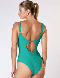 Body Premium Metal Ouro Martelado Turquesa