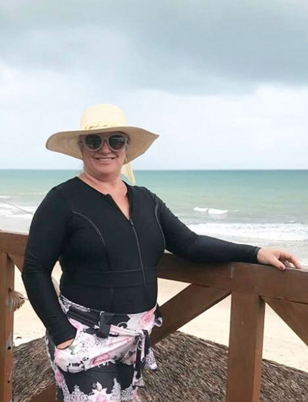 Maiô Manga Longa Proteção Solar Plus UV50+ Stylish