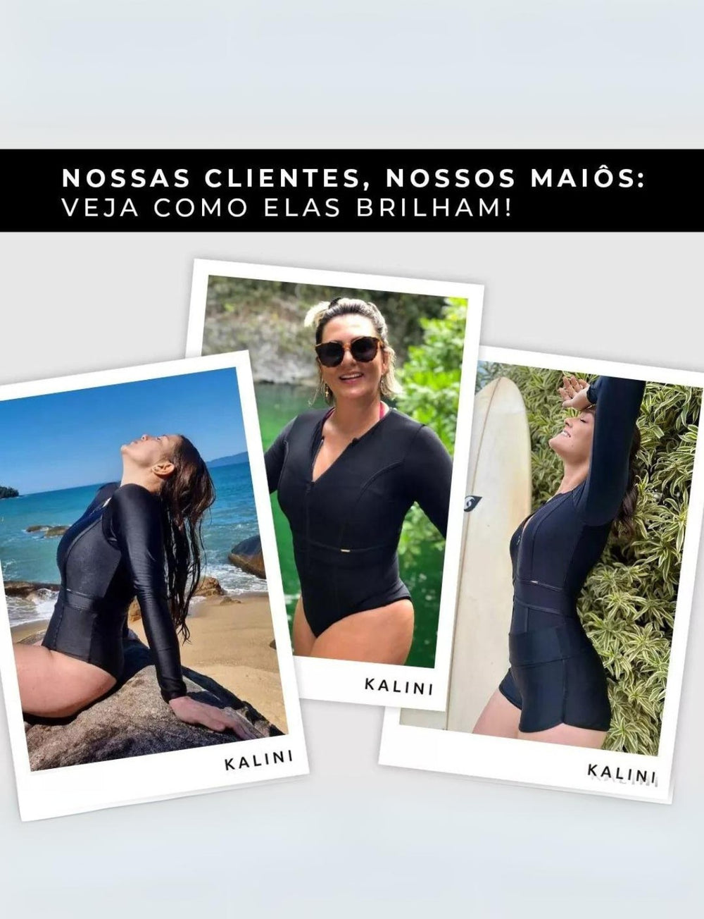 Maiô Manga Longa Proteção Solar Plus UV50+ Stylish