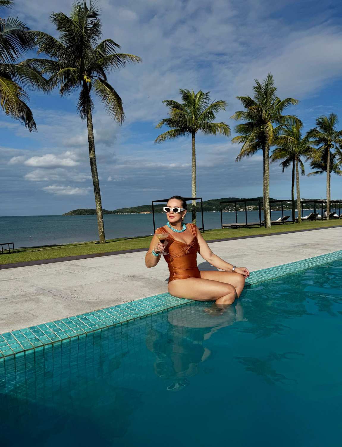 Maiô Ultra Modelador Afina Cintura Power 2.0  Conhaque