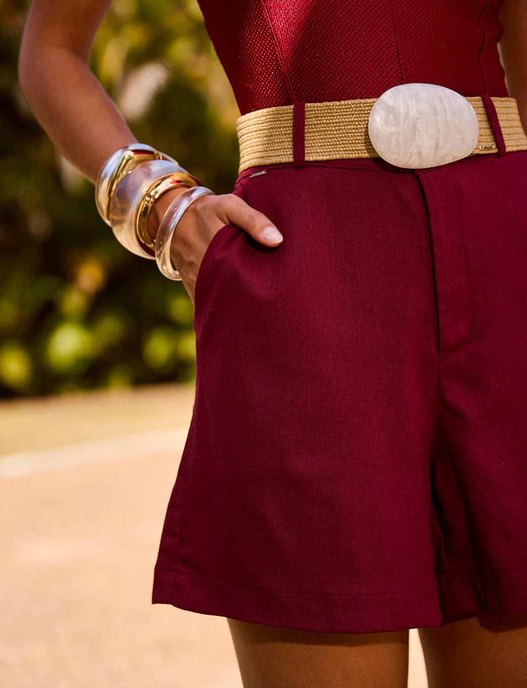 Short Linho Alfaiataria Bossa