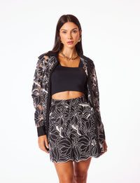 Short Alfaiataria Tela Francesa