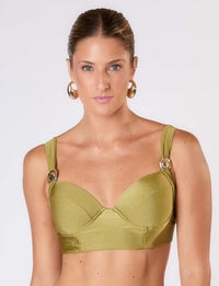 Top Alta Sustentação com Aro Estruturado Pistache