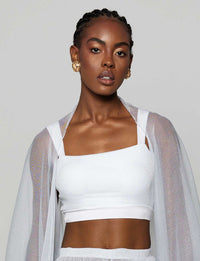 Top Cropped  Decote Reto Shine Glow